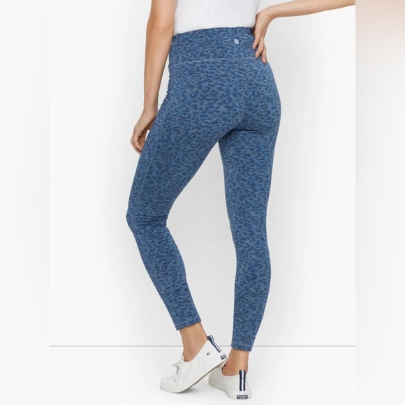 🆕 T by Talbots SPACE DYE ANIMAL EVERYDAY STRETCH LEGGINGS SZ MED - Picture 9 of 9
